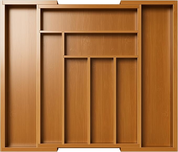 Pipishell Bamboo Expandable Drawer Organizer - Image 8