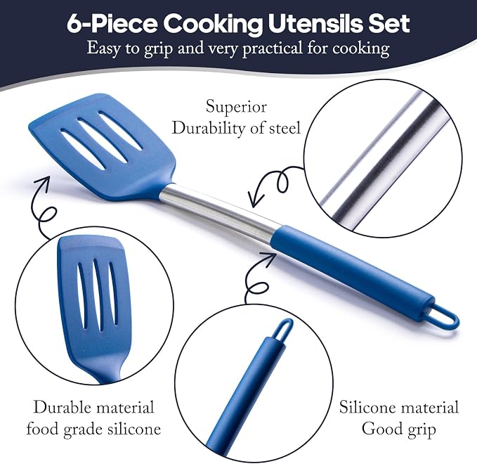 Silicone Kitchen Utensils Set - Image 3