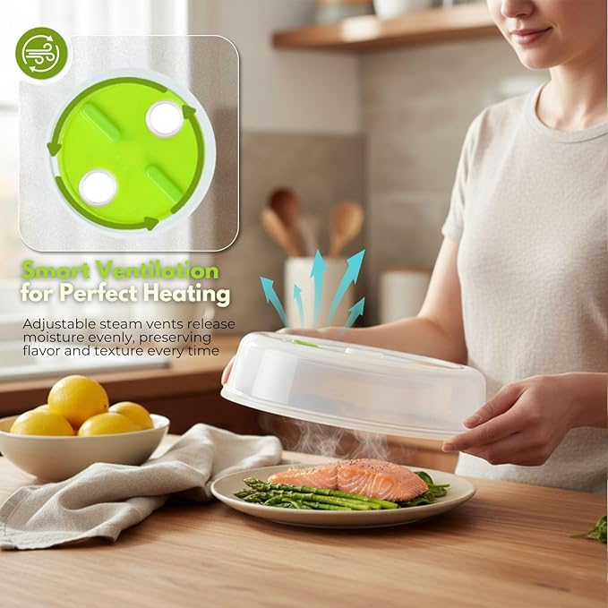 Flexzion Microwave Plate Covers Set of 5 - Image 3