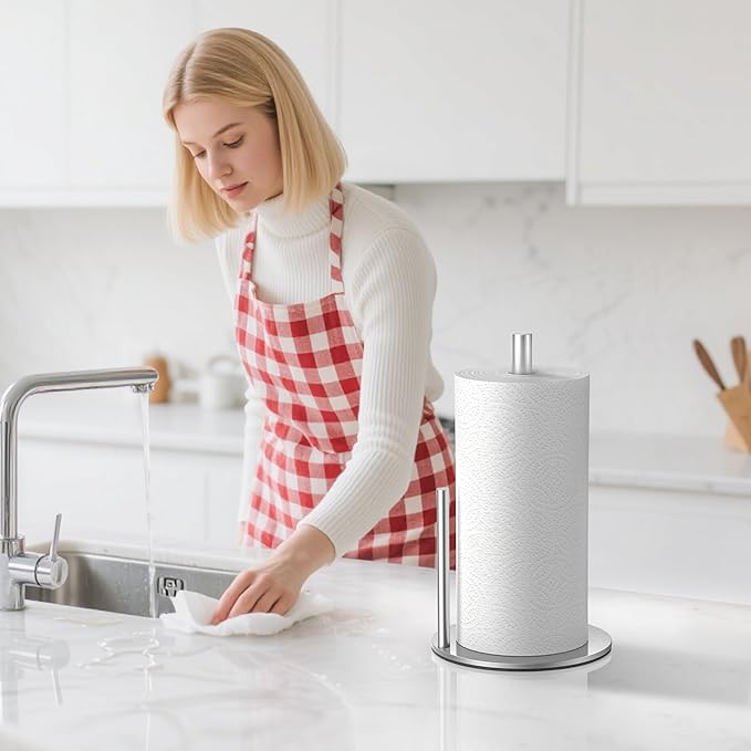 Paper Towel Holder Countertop, Stainless Steel, - Image 7