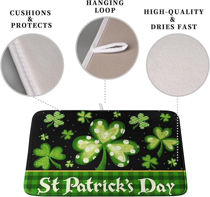 St Patrick's Day Dish Drying Mats - Image 3