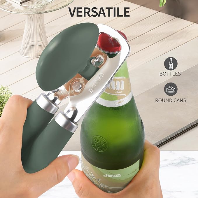 Safring Can Opener Manual, Heavy Duty Stainless Steel Smooth Edge Can Opener - Image 6
