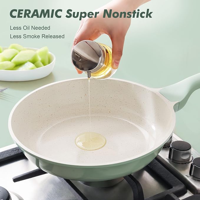 SENSARTE Nonstick Ceramic Frying Pan 11-Inch, Healthy Non Toxic Skillet - Image 9