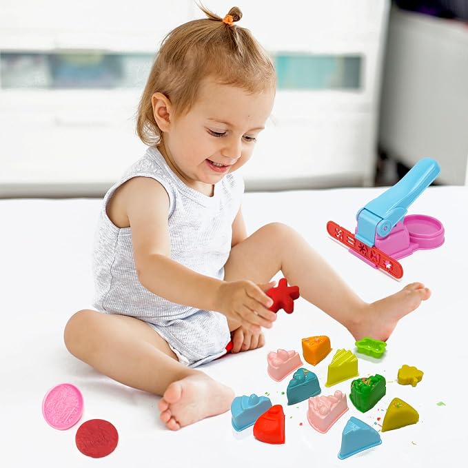 Dough Tools Play for Kids- Toy Accessories Include Stamps Cutter Scissor Roller - Image 5
