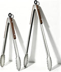 12 & 16 Inch Food Tongs Set, Food Grade Stainless Steel Kitchen Tongs by Unknown