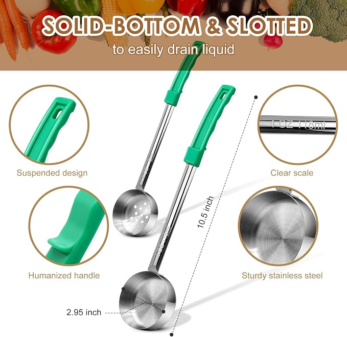4 Ounce Stainless Steel Portion Control Ladle Spoon - Image 3