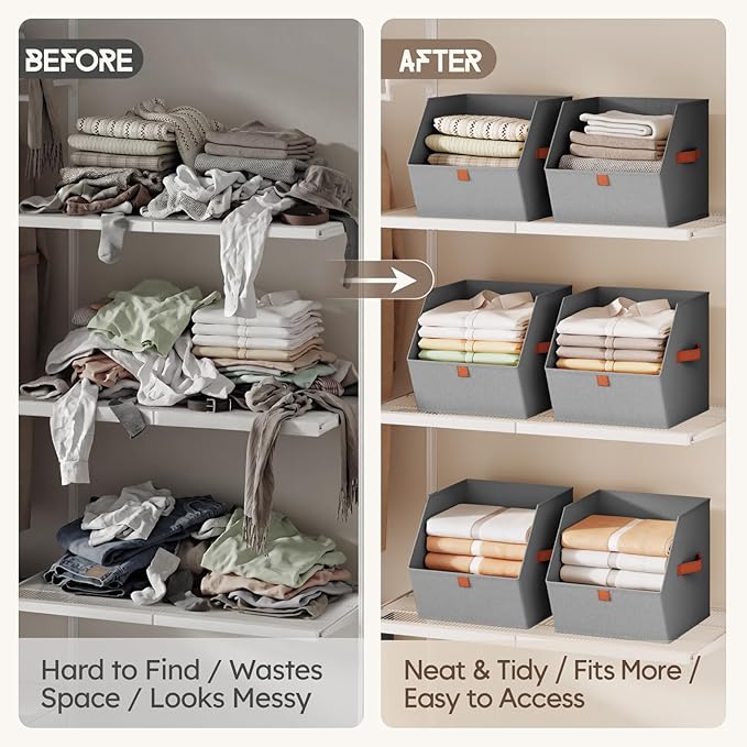 Homsorout Fabric Closet Storage Cubes - Image 3