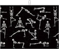 Funny Skull Yoga Dish Drying Mat by VisittheDuibelproduct