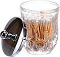 Qtip Holder, 10 Oz Clear Glass Apothecary Jars by ZIVQEXMURL