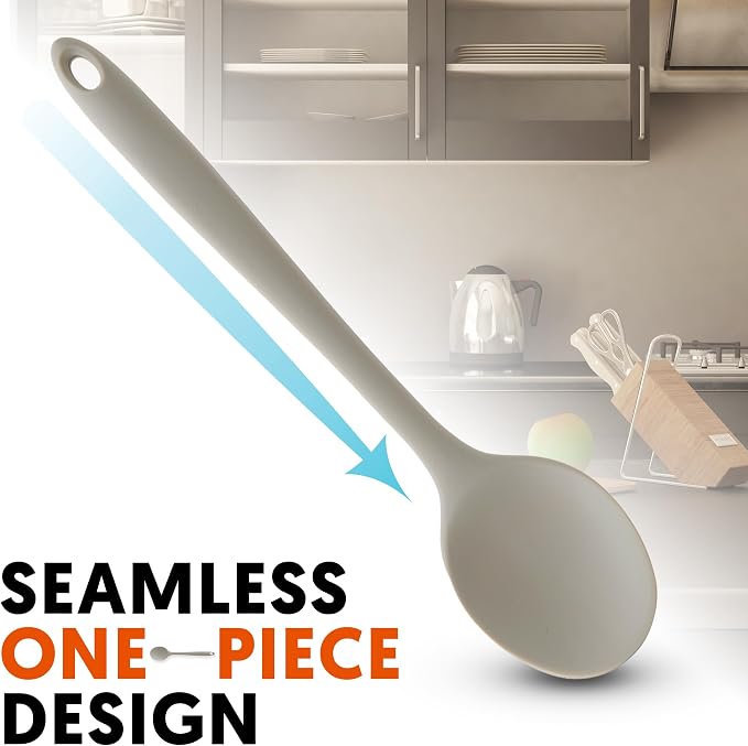 Multi Platinum Silicone Cooking Spoon - Image 4