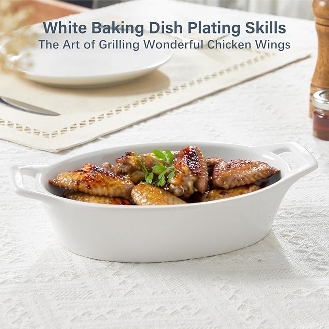 ONEMORE Oval Au Gratin Baking Dish, 20 oz Small Casserole Dishes - Image 8