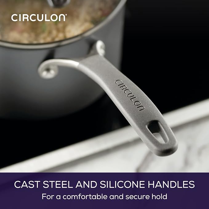 Circulon A1 Series w/ ScratchDefense Nonstick Induction Straining Sauce Pan - Image 6
