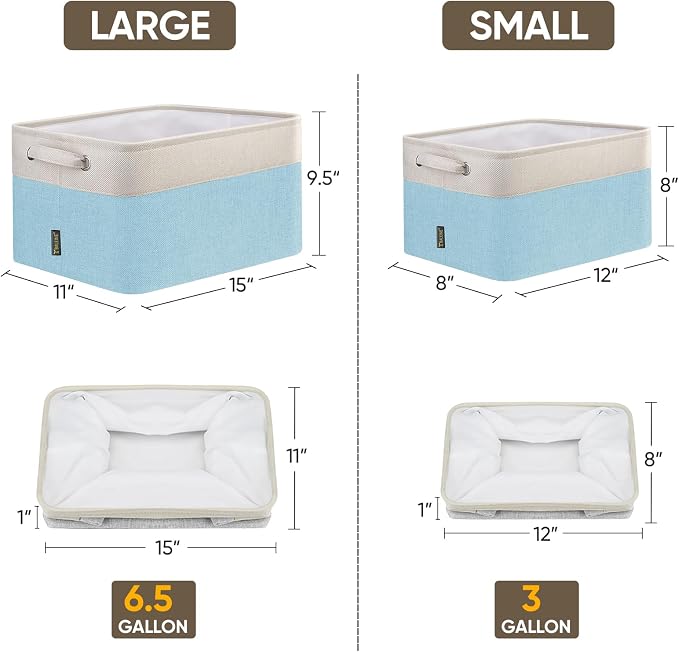 BALEINE 1 Pack Fabric Closet Storage Bins - Image 2