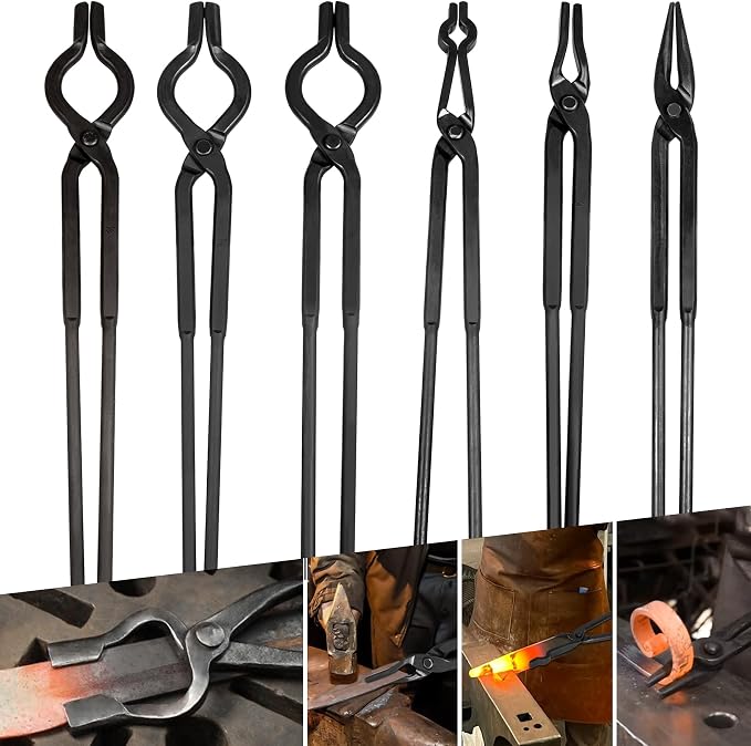 Blacksmith Knife Making Tongs Set by V-SEK