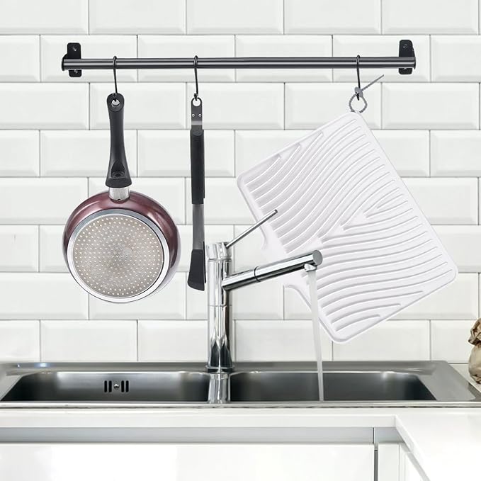 TIKNIK Silicone Dish Drying Mat, Stone Drying Mat - Image 3