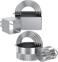 Biscuit Cutter Set of 10 pcs, Square and Fluted Cookie Cutter Set by Unknown