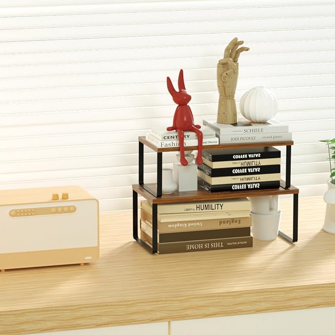 NEX Kitchen Cabinet and Counter Shelf Organizer, Stackable & Expandable - Image 7
