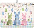 Easter Bunny Dish Drying Mat for Kitchen Counter 18 x 24 Inch Rabbit Eggs Dish by Unknown