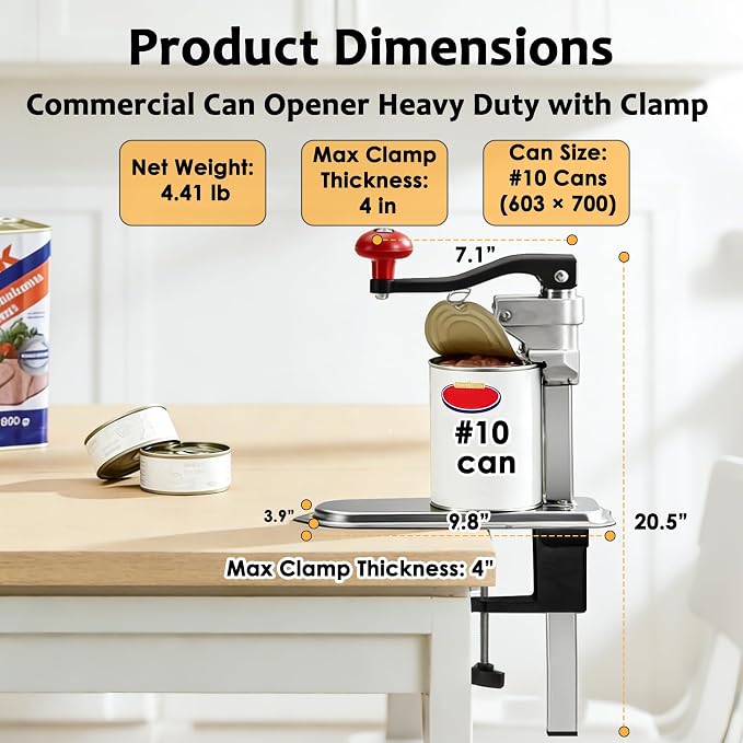 Commercial Manual Can Opener Heavy Duty - Image 2