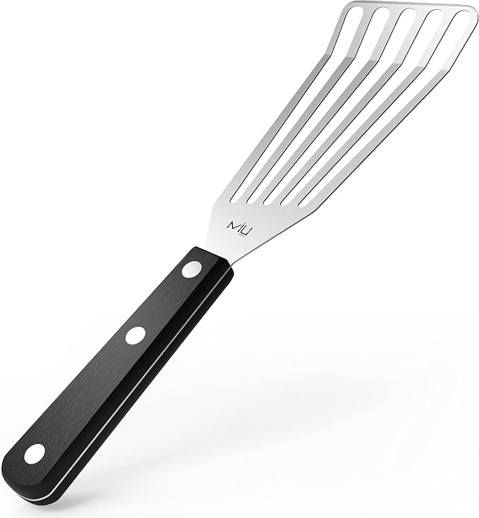 MIU Fish Spatula Stainless Steel, Polished Metal, Corrosion Resistant, Kitchen by MIU+France