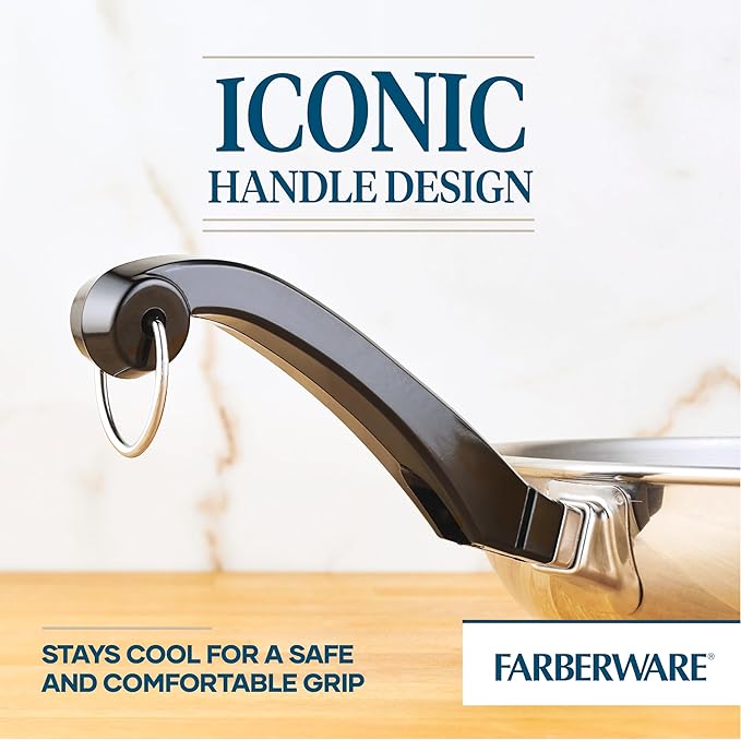 Farberware Classic Stainless Steel Frying Pan Set / Fry Pan Set / Stainless - Image 6