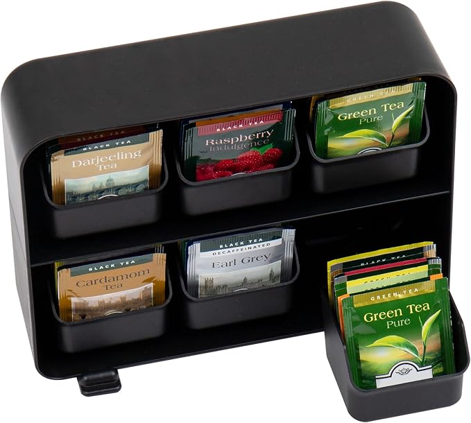 Mind Reader Tea Bag Organizer, Tea Station Organizer, Countertop Storage - Image 4