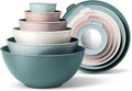 COOK WITH COLOR Mixing Bowls with TPR Lids by CookwithColor