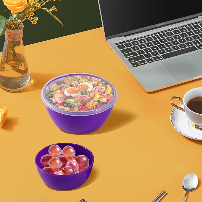 4-Piece Classic Plastic Prep Bowls - Image 6