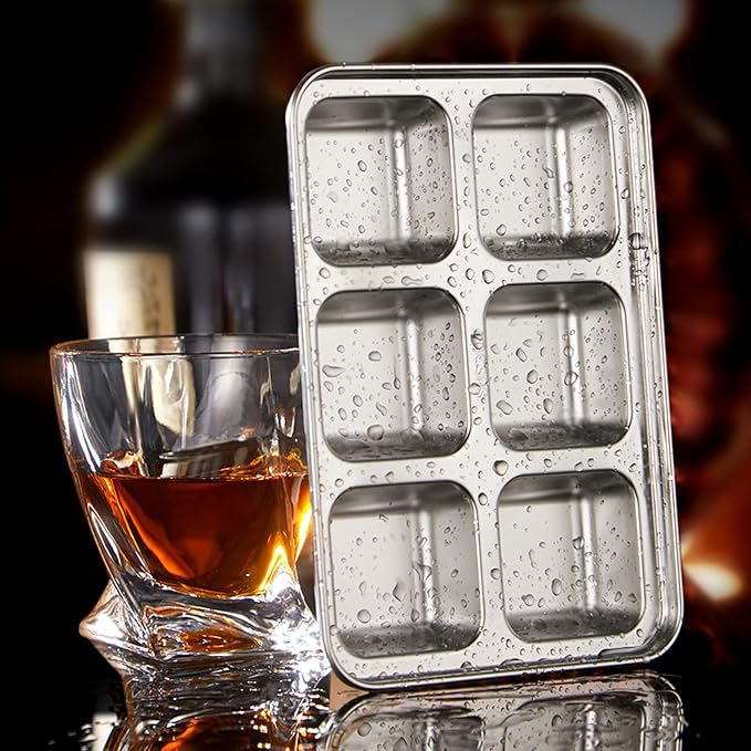 TEGOOL Ice Cube Trays, Stainless Steel Lid Ice Cube tray - Image 2