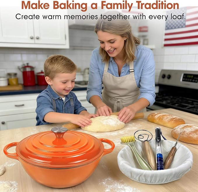 5QT Enameled Cast Iron Dutch Oven - Image 8