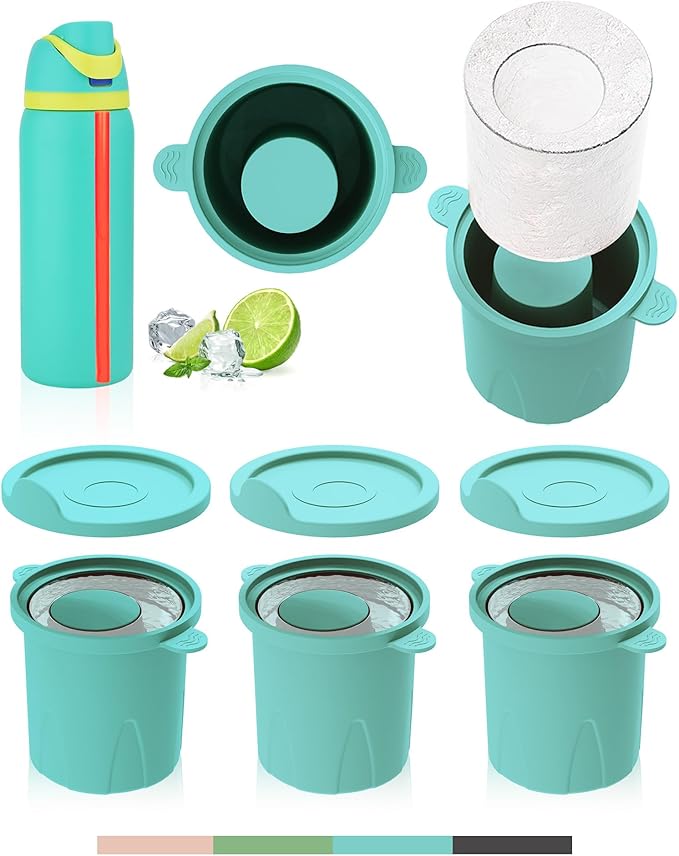 Ice Molds for Owala 24-40oz, Food-Grade Soft Silicone, No White Residue by TOVICE