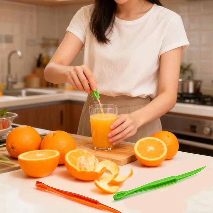 Orange Peeler Tools Citrus Peel Cutter Easy Fruit Vegetable Slicer Lemon Opener - Image 7
