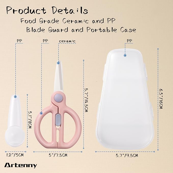 Ceramic Baby Food Scissors Kids - Image 5