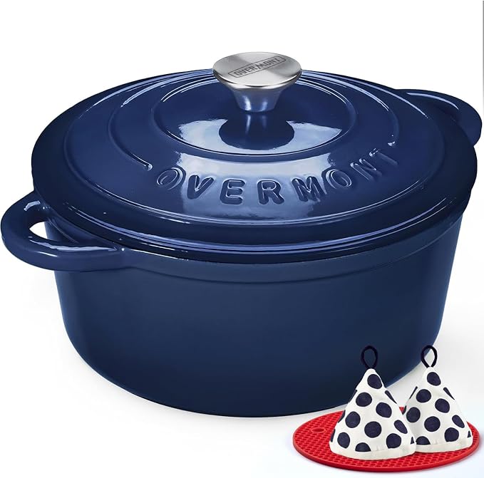 Overmont Enameled Cast Iron Dutch Oven by Overmont