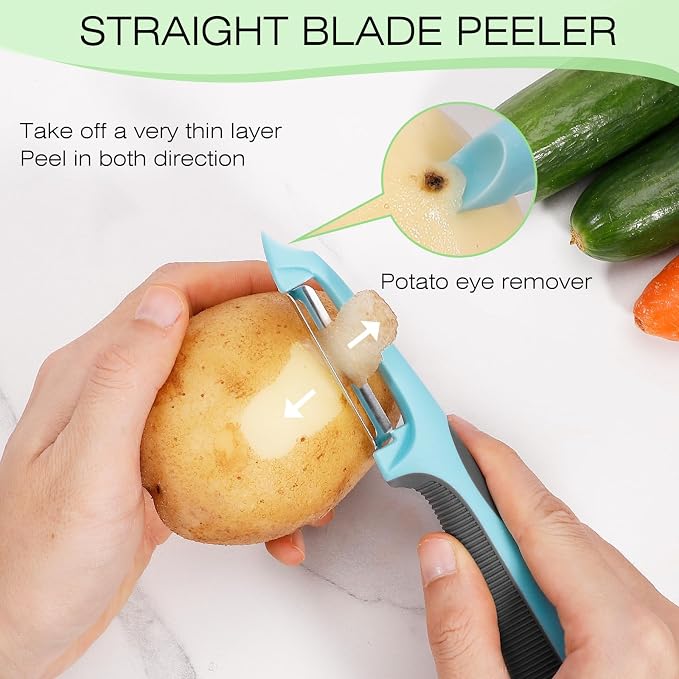 Senbowe Julienne Peeler, Potato Vegetable Peeler - Image 6