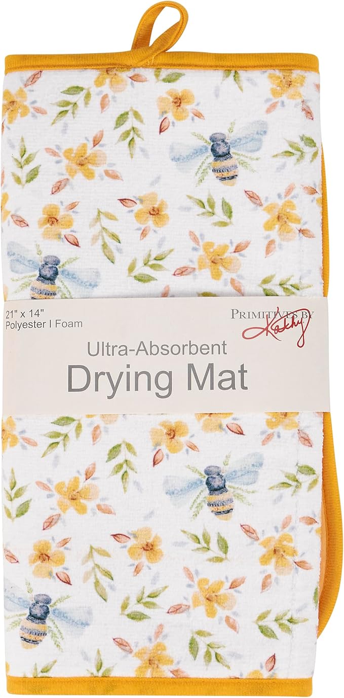 Primitives by Kathy Decorative Kitchen Drying Mat, Full Color Design, - Image 4