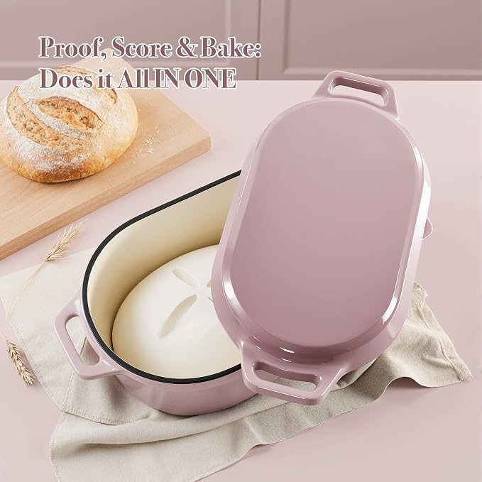 Dutch Oven for Bread Baking, 3.4 QT Bread Dutch Oven for Sourdough, Enamelled - Image 6