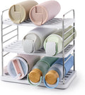 YouCopia UpSpace Water Bottle and Travel Mug Cabinet Organizer, Adjustable by YouCopia
