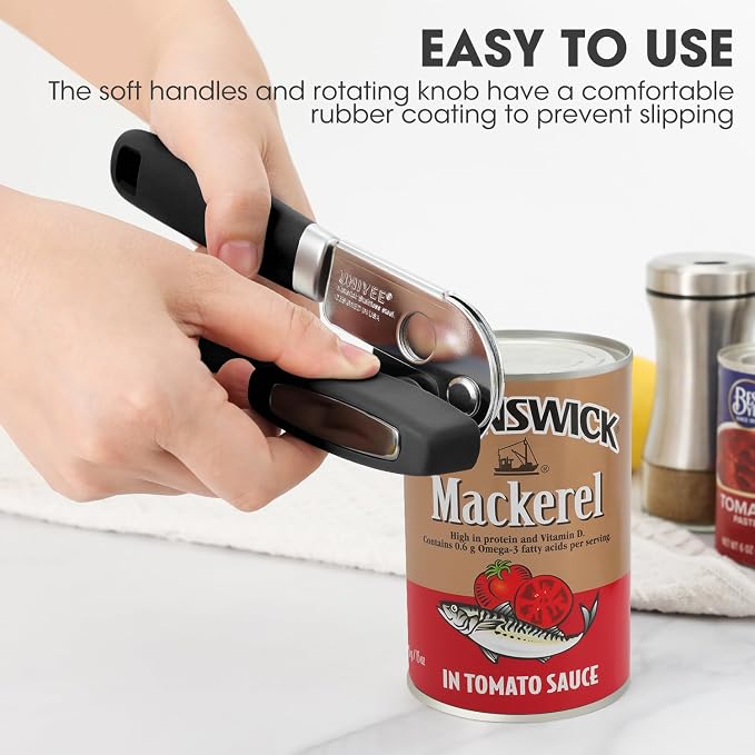 Manual Can Opener, UHIYEE Handheld Can Opener Heavy Duty - Image 4