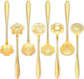 Chengu 8 Pieces Flower Coffee Tea Spoons Stainless Steel Sugar Spoons Tea Party by CHENGU