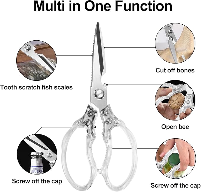CGBE Kitchen Scissors, Heavy Duty Food Scissors - Image 2