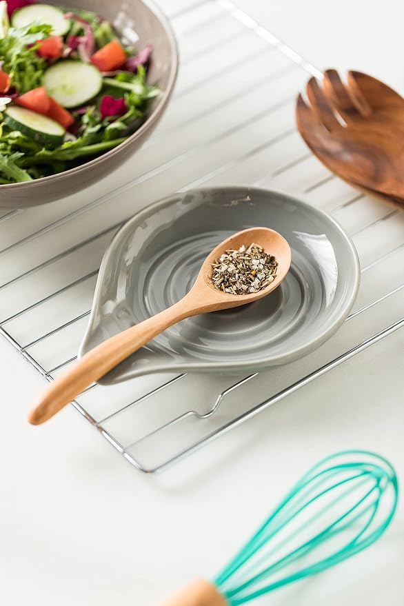 LAUCHUH Spoon Rest, 5 inch Spoon Holder - Image 4