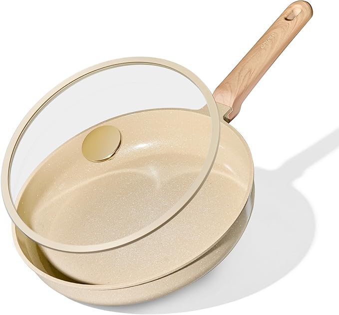 CAROTE 10" Frying Pan Set, Non-Toxic PTFE & PFOA Free Fry Pan & Omelet Pan by CAROTE