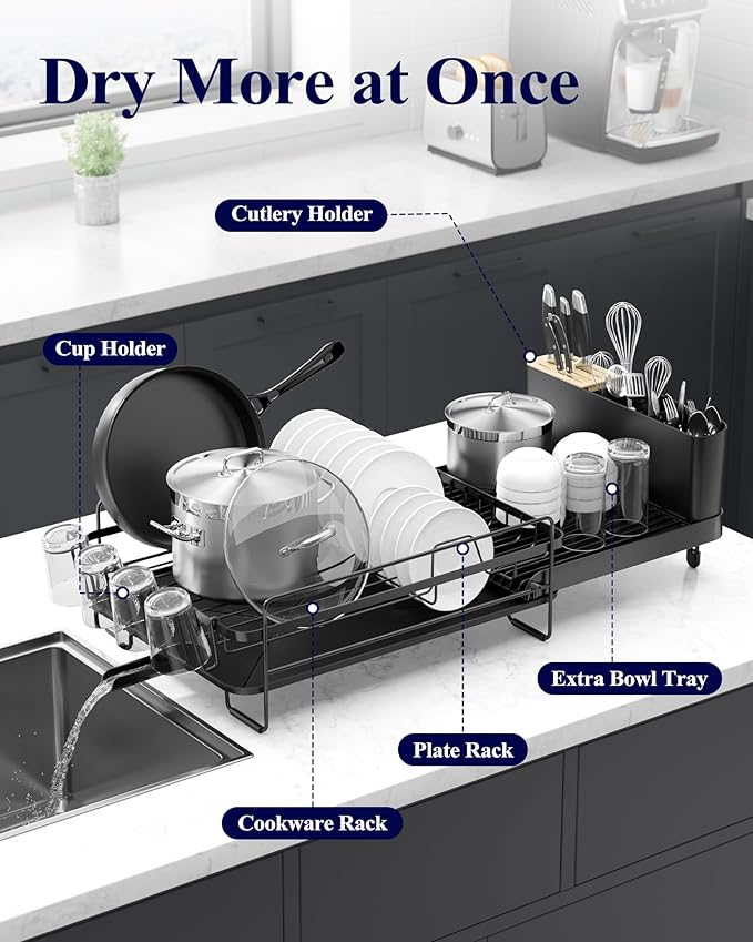 Kitsure Large Dish Drying Rack - Image 2