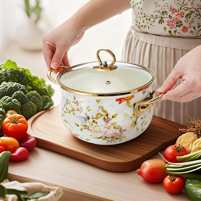 SOUJOY 2.8 Quart Enamel Stockpot - Image 6
