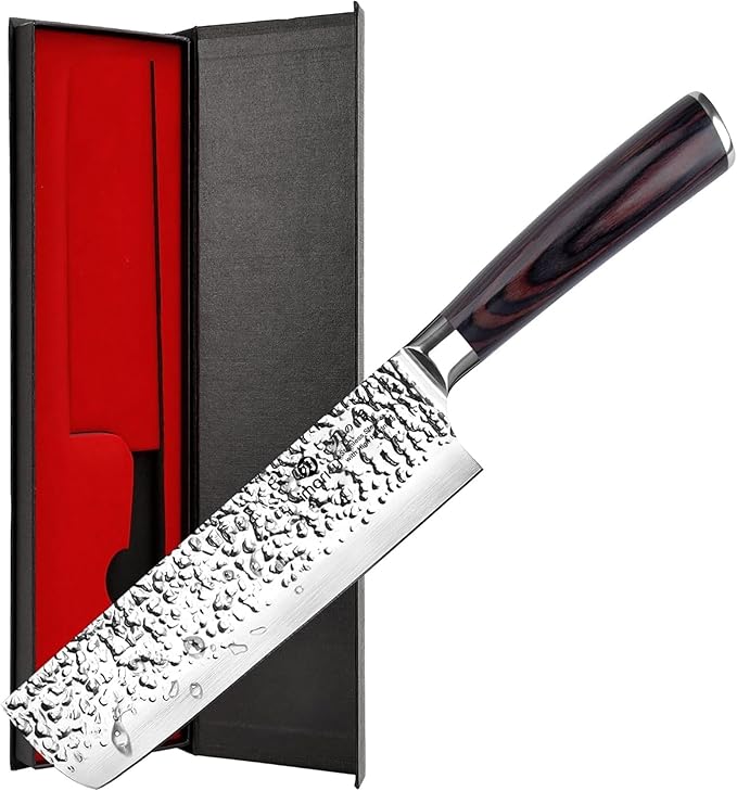 imarku Nakiri Knife, Razor Sharp 7 Inch Multipurpose Vegetable Japanese Chef by imarku