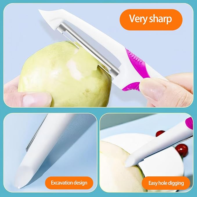 5PCS Stainless Steel Peeler Vegetable, Apple Peelers - Image 6