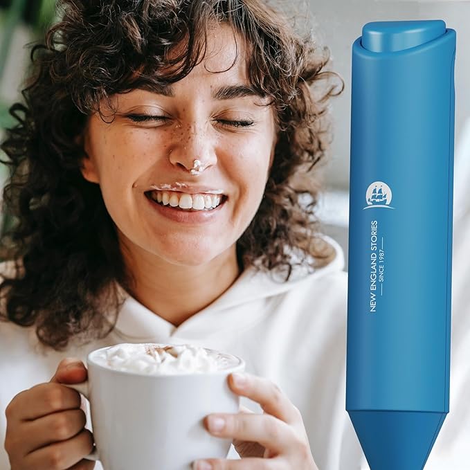 England Stories Electric Milk Frother Handheld, Battery Operated Whisk Beater - Image 4