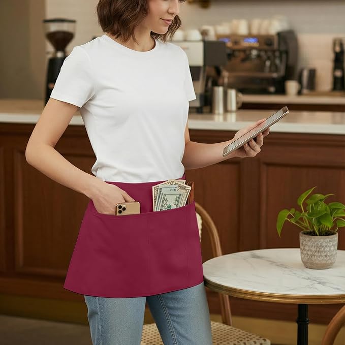 BOHARERS Waist Apron with 3 Pockets 12 Pack - Image 3