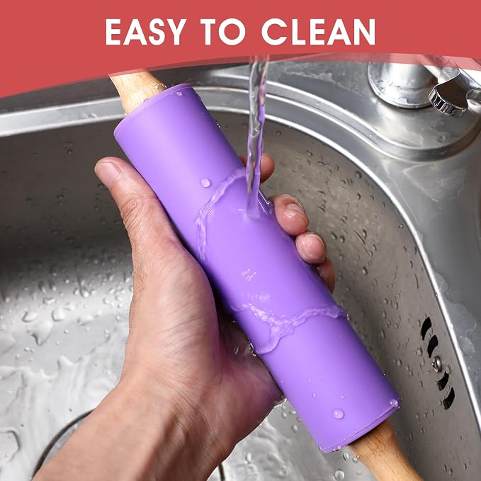 6 Pack Small Rolling Pins for Kids, Silicone Rolling Pin - Image 4
